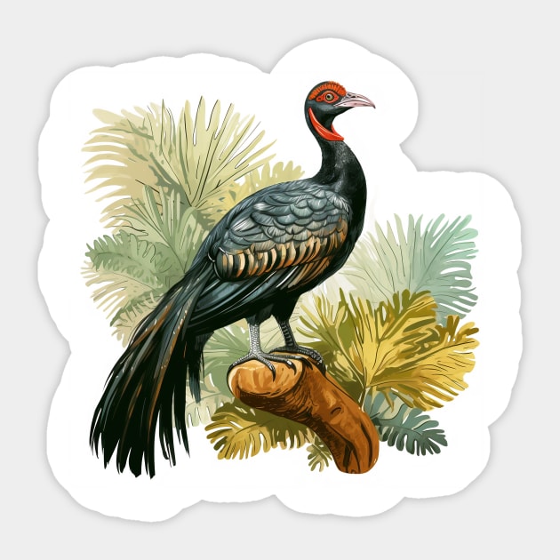 Horned Guan Sticker by zooleisurelife